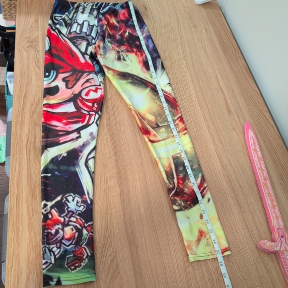 Mario Strikers Boo Ghost Stretch Yoga Pants Leggings Nintendo Gamercore Kawaii - Picture 5 of 5